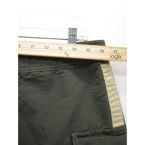 VINTAGE Abercrombie & Fitch Swim Trunks 33 Board Shorts Cargo Belted * - Picture 5 of 10